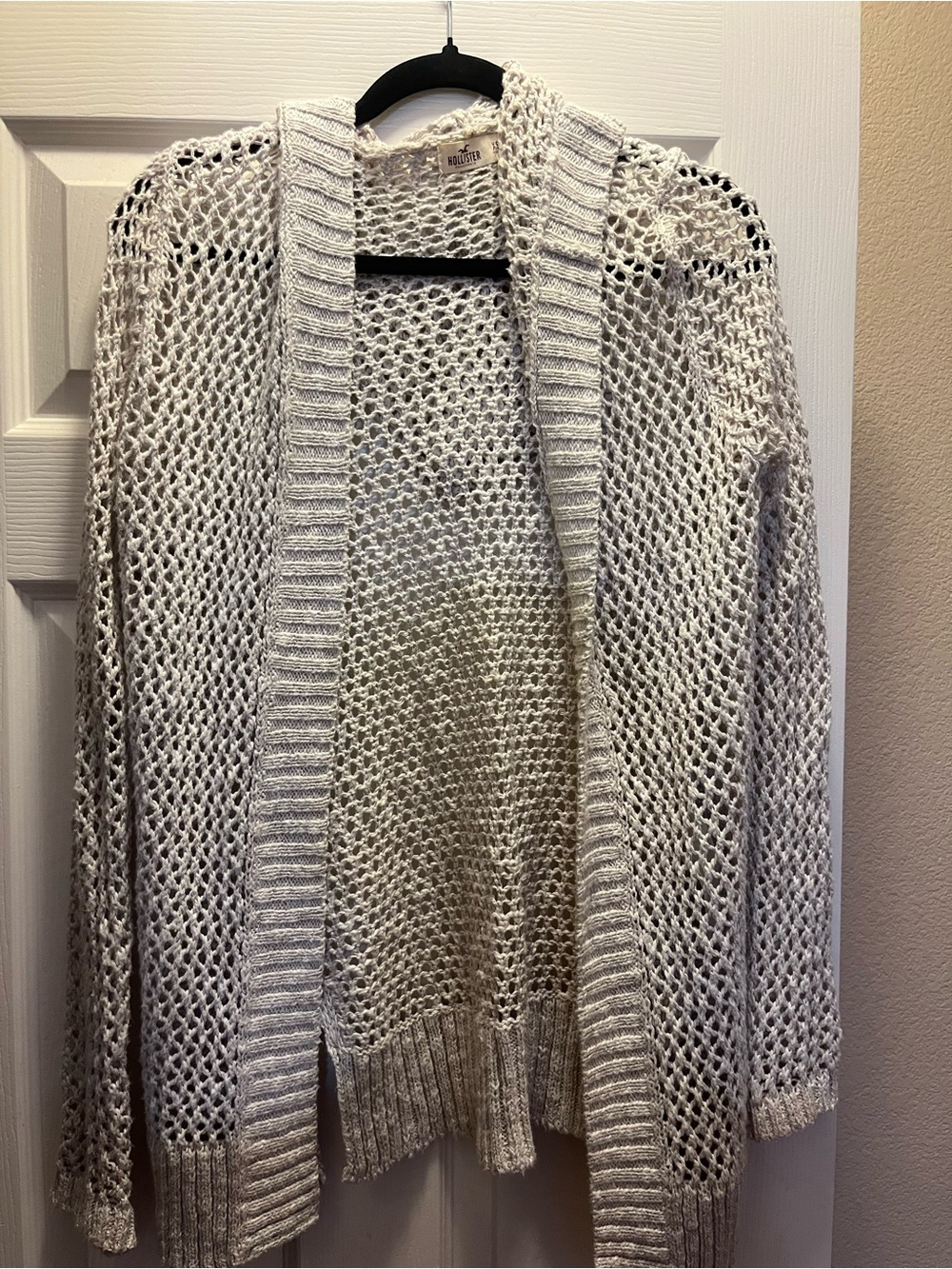 Open Knit Cream Womens Cardigan Sweater - Hollister